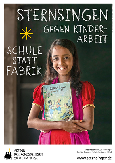 Plakat zur Sternsingeraktion 2026